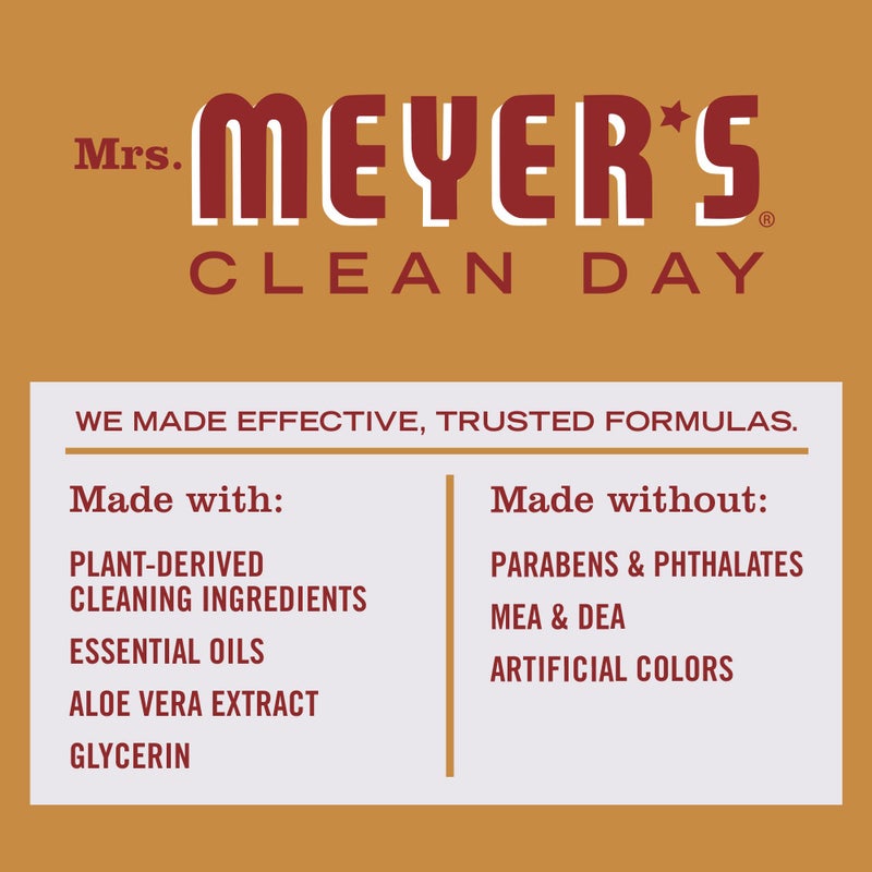 MRS. MEYER'S CLEAN D السّيدة. صابون الأطباق السائل من مايرز كلين داي، تركيبة قابلة للتحلل الحيوي، إصدار محدود من عصير التفاح، 16 أونصة سائلة. أوقية - Image 3